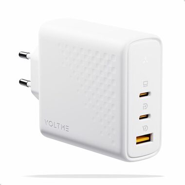 VOLTME Revo 140 PD3.1 CCA 140W bílá / GaN / 140W / 2x USB-C / 1x USB-A