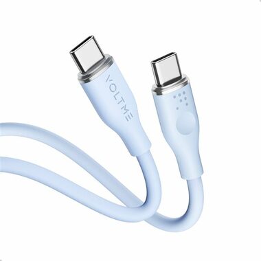 VOLTME Powerlink Moss Series CTC Kabel USB-C(M) 3A/60W 1m modrá / 2x USB-C(M)
