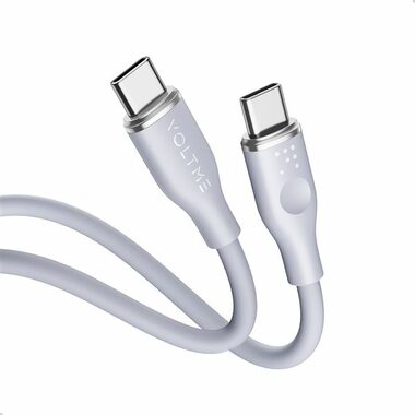 VOLTME Powerlink Moss Series CTC Kabel USB-C(M) 3A/60W 1m šedá / 2x USB-C(M)