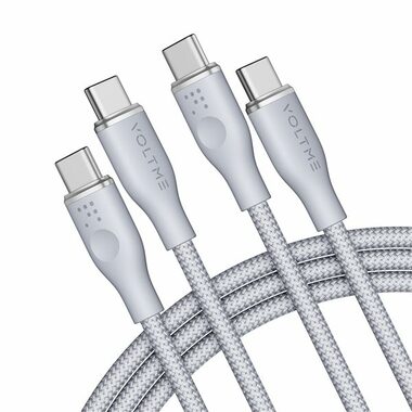 VOLTME Powerlink Rugg Series CTC Kabel USB-C(M) 5A/100W 1.8m šedá / 2x USB-C(M)