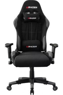 Mercury MRacer herní židle černo-šedá látková / 127-136cm / látka / 120 kg