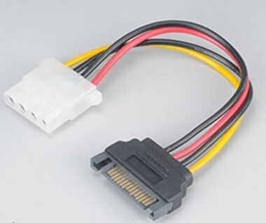 AKASA Adaptér SATA na 4pin Molex - 15 cm 2 ks