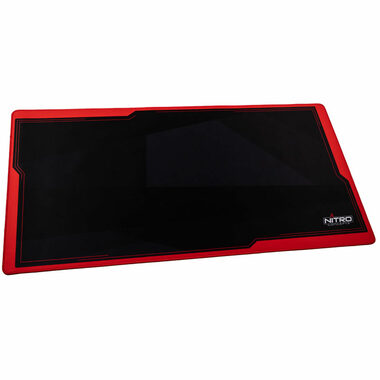 Nitro Concepts Deskmat černo-červená / Herní podložka pod myš / 1200x600mm 