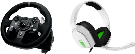 Logitech G 920 + Astro A10 / herní volant + pedály / pro Xbox One & PC / USB