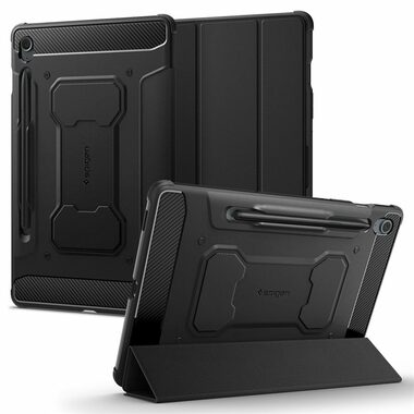 Rozbaleno - Spigen Rugged Armor Pro ochranné pouzdro pro Samsung Galaxy Tab S9 FE 2023 černá / rozbaleno