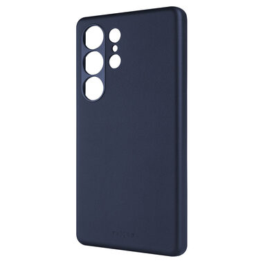 FIXED Kožený zadní kryt MagLeather s podporou MagSafe pro Samsung Galaxy S25 Ultra modrý