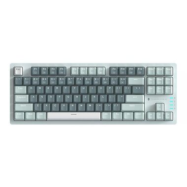 Thunderobot K87 zelená / herní klávesnice / mechanická / Red Switches / podsvícená / USB / 1.5m