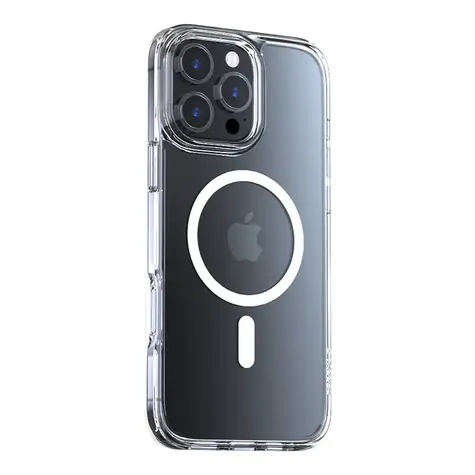Torras Diamond-Mag case ochranný kryt pro Apple iPhone 16 Pro Max transparentní