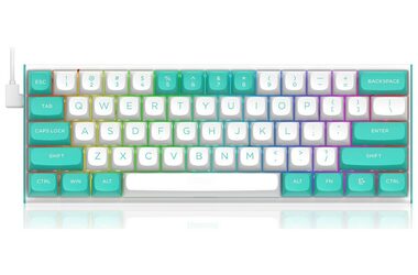 Rozbaleno - Redragon K683WB bílá / Herní klávesnice / mechanická / Redragon Magnetic / USB / US / rozbaleno