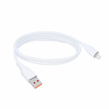 Solight SSC15005-S Kabel Lightning (M) - USB-A (M) 0.5m bílá / silikon
