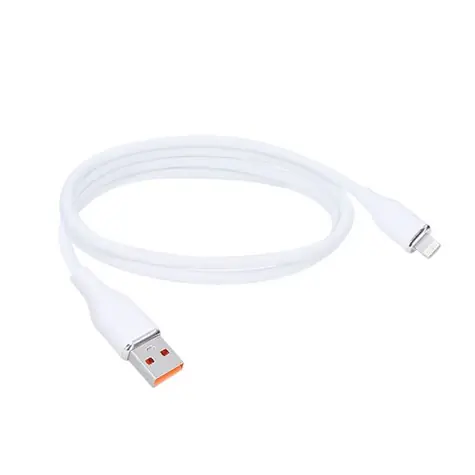 Solight SSC15005-S Kabel Lightning (M) - USB-A (M) 0.5m bílá / silikon