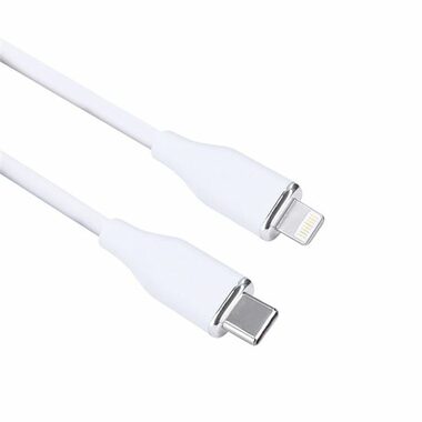 Solight SSC19005-S Kabel USB-C (M) - Lightning (M) 0.5m bílá / silikon 