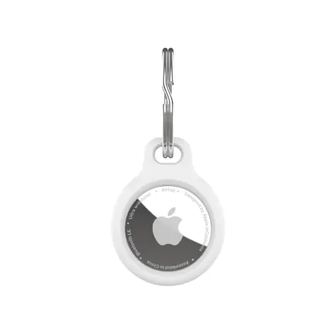 FIXED Silikonové pouzdro silky pro Apple AirTag bílé