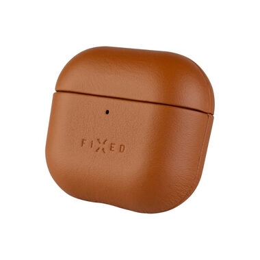 FIXED Kožené pouzdro PodsLeather pro Apple AirPods 4 hnědé