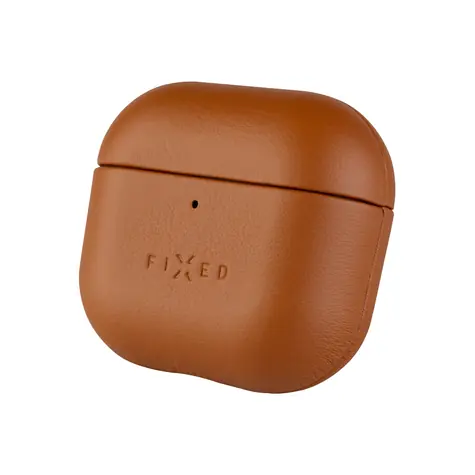 FIXED Kožené pouzdro PodsLeather pro Apple AirPods 4 hnědé