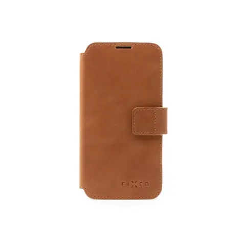 FIXED Kožené pouzdro typu kniha ProFit pro Samsung Galaxy M13 5G hnědé