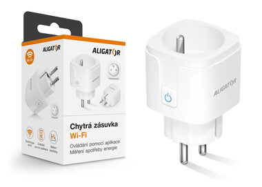 Aligator Chytrá zásuvka Wi-Fi s měřením spotřeby