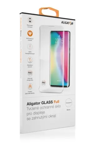 Aligator Ochrana displeje GLASS FULL Samsung S20+ / černá
