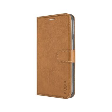 FIXED Pouzdro typu kniha Opus pro Apple iPhone 16e hnědé