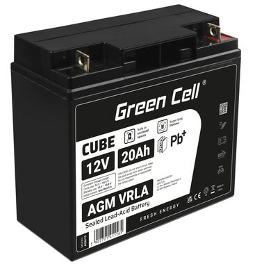 Green Cell VRLA AGM 12V | 6A | 20Ah