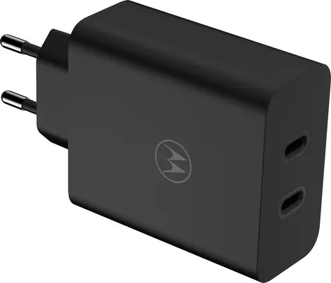 Motorola TurboPower Cestovní Nabíječka černa  125W / 2x USB-C / Quick Charge 3.0