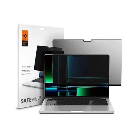 Spigen SafeView 1 Pack Privátní fólie pro MacBook Pro 14" M3 2024/M2 2023/M1 2021 / magnetické