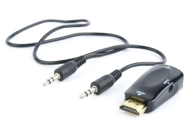 C-TECH Adaptér HDMI (M) na VGA (F) + audio