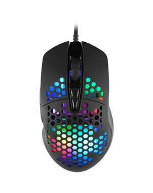 C-TECH Scarab černá / Herní optická myš / podsvícení / 7200DPI / 7 tlačítek / USB 