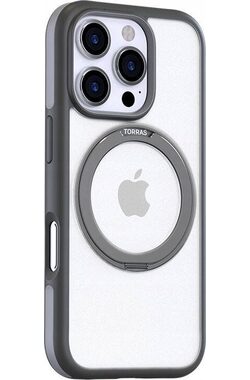Torras Ostand R Fusion ochranný kryt pro Apple iPhone 16 Pro Max šedá
