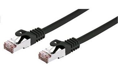 C-TECH patchcord Cat6 FTP 0.5 m černá