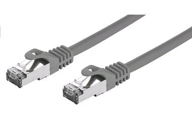 C-TECH patchcord Cat7 S/FTP 0.5 m šedá