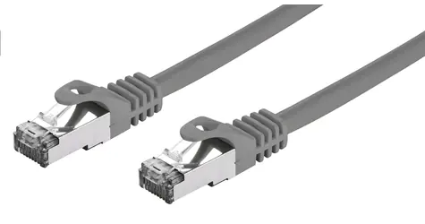 C-TECH patchcord Cat7 S/FTP 1 m šedá