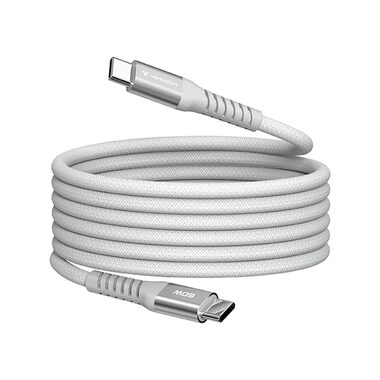 Verbatim 31850 Magnetický 60W USB-C kabel 1.2m šedá / USB-C(M) / USB-C(M) / 100 W / PD & QC 3.0