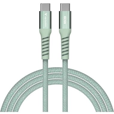 Verbatim 31864 Magnetický 60W USB-C kabel 1.2m zelená / USB-C(M) / USB-C(M) / 100 W / PD & QC 3.0