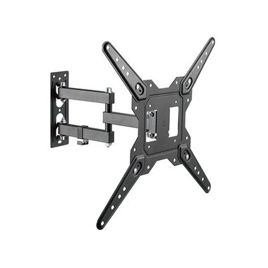 Brateck LPA68-443 černá / Výsuvný nástěnný držák pro TV 23"-55" / polohovatelný / nosnost 30kg