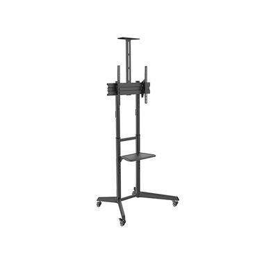 Brateck T1040T černá / Pojízdný stojan pro TV 37"-70" / nosnost 50kg / 2 police