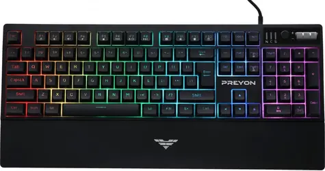 PREYON Long Claw Alpha černá / Herní klávesnice / Drátová / US layout / RGB