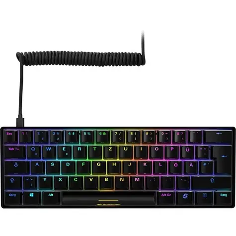 Sharkoon SKILLER SGK50 S4 černá / herní klávesnice / mechanická / drátová / RGB / Kailh Red spinač / PT
