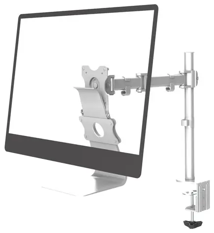 Neomounts FPMA-VESAMAC2127 Stříbrná / držák na hranu stolu / velikost 21.5"-27" / nosnost 15 kg 