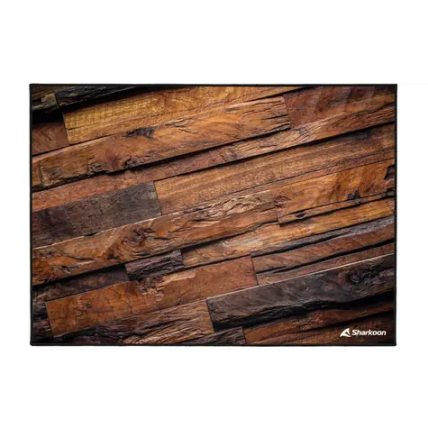 Sharkoon SKILLER SFM12 Wood hnědá / podložka pod židli / 140x100cm 