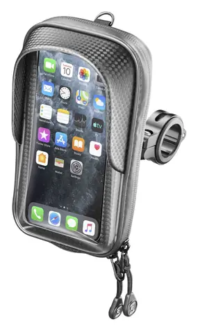 Interphone Univerzální voděodolné pouzdro na mobilní telefony Master úchyt na řídítka max. 5.8" černé