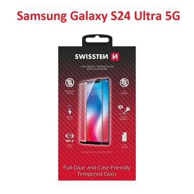 SWISSTEN FULL GLUE COLOR FRAME CASE FRIENDLY sklo pro SAMSUNG S938B GALAXY S25 ULTRA 5G černá