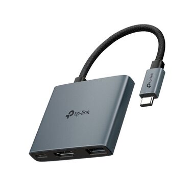 TP-Link UH3020C USB-C HUB 3v1 šedá / HDMI 4K@60Hz / USB-C / USB-C PD 100W 