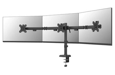 Neomounts DS60-600BL3 / držák pro 3 monitory / velikost 10-32" / 75x75 - 100x100 / nosnost 6 kg