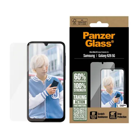 PanzerGlass Ultra-Wide Fit Tvrzené ochranné sklo pro Samsung Galaxy A26 5G
