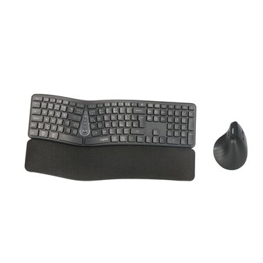 Rapoo 8810ME Multi-mode šedá / bezdrátová sada klávesnice a myši / 2.4GHz / BT 5.0 / CZ-SK verze
