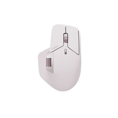 Rapoo MT760M Multi-mode růžová / bezdrátová laserová myš / 4000 DPI / 10 tlačítek / 2.4GHz