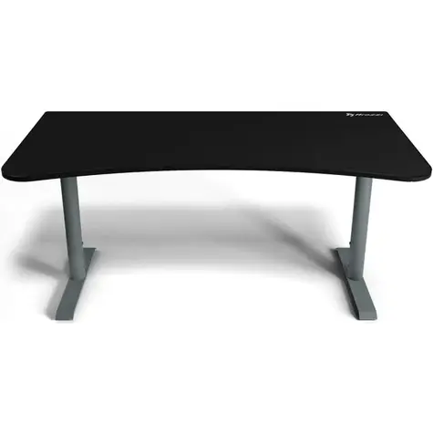 AROZZI ARENA Gaming Desk Frozen Grey Black / Herní stůl / D:160cm / Š:82cm / V:71cm-81cm