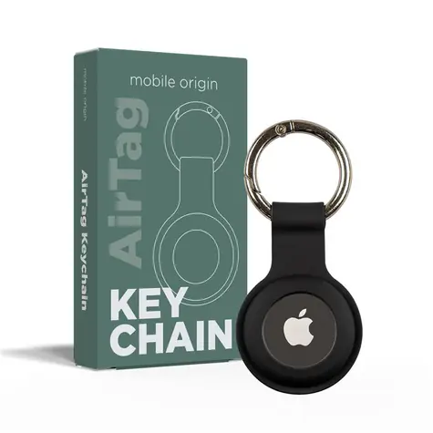 Mobile Origin AirTag KeyChain černá / Klíčenka