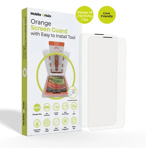 Mobile Origin Screen Guard ochranné sklo pro Apple iPhone 16e/14/13/13 Pro s aplikátorem / 2 ks